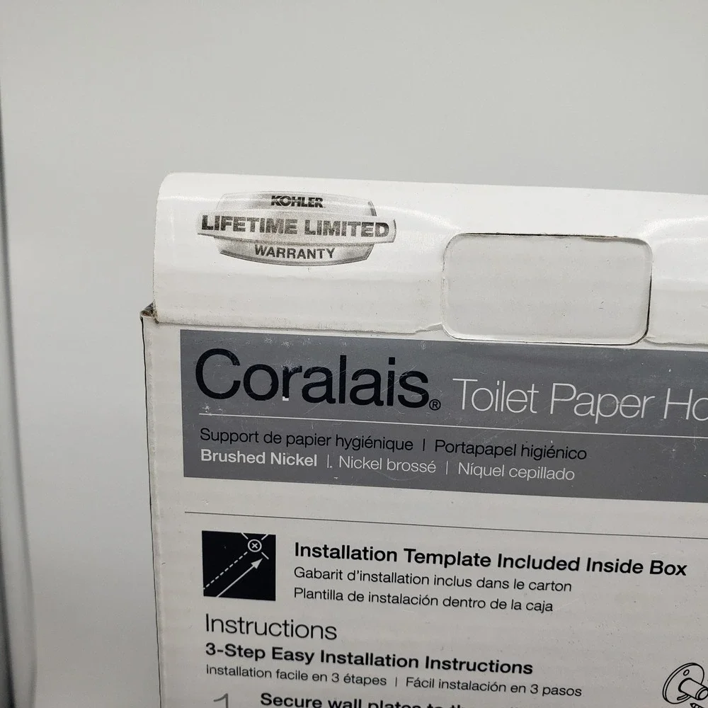 Lot Of 2 Kohler Toilet Paper Holder Brushed‎ Nickel R13434-BN Coralais Sealed